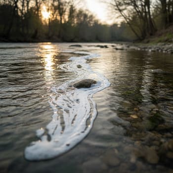 Foam drift along a subtle push