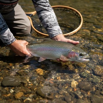 Barbless release near reeds