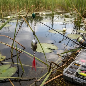 Brass spoon tied for reed line retrieves